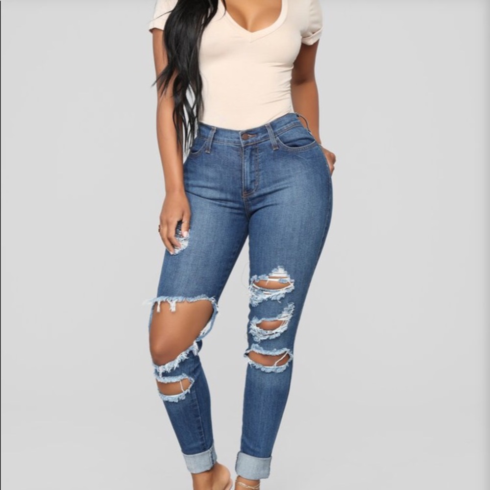 Fashion Nova Beach Bum Jeans